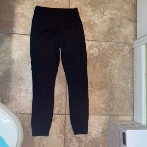 victoria secret pink cozy black leggings